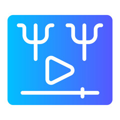 video player gradient icon