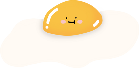 Fried egg cartoon png