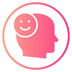 happy gradient icon