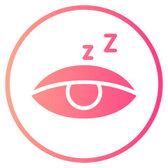 sleepy gradient icon