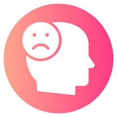 sad gradient icon