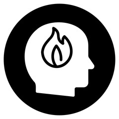 fire glyph icon