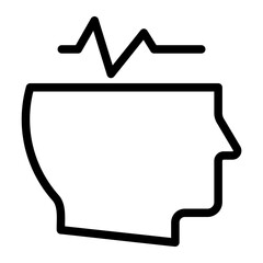 brain line icon
