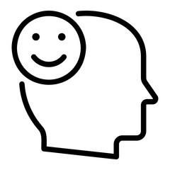 happy line icon