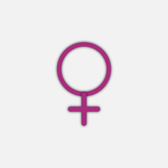 Gender symbol of female. Sexual orientation. Vector illustration - 616182055