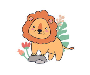 Süßer Löwe - Vektor
