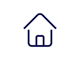 home icon for apps and websites, flat modern minimal vector illustration
