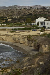 Obraz premium View of the coast of cyprus on a summer holiday day.