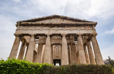 Foto op Plexiglas Closeup of Temple of Hephaestus in the Ancient Agora of Athens © chiyacat