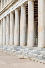 Obraz premium Doric Columns Supporting the Museum of the Ancient Agora in Athens