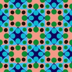 Seamless pattern retro vintage style 90 70s or 80s on Seamless pattern design.