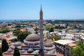 Suleymaniye Mosque or Mosque of Suleiman Seen From the Roloi Medieval Clock Tower in Old Town...
