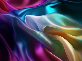 Obraz premium abstract background with colored silk