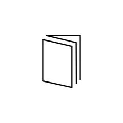 Web line icon. Open book
