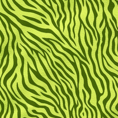 Bright Lime Green Animal Print Wallpaper or Background Pattern - Leopard Dots and Stripes - Generative AI