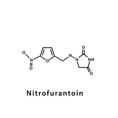 Structure molecular icon flat explosive compounds illustration