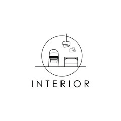 Fototapeta premium Interior Logo Minimalist Vintages