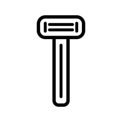 Shaving razor isolated outline icon