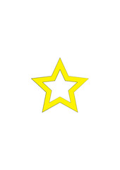 Illustration of a golden Christmas star with a shiny, festive appearance.
