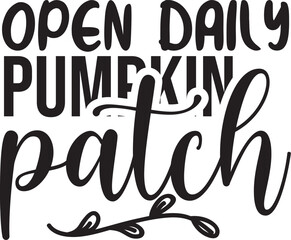 open daily pumpkin patch