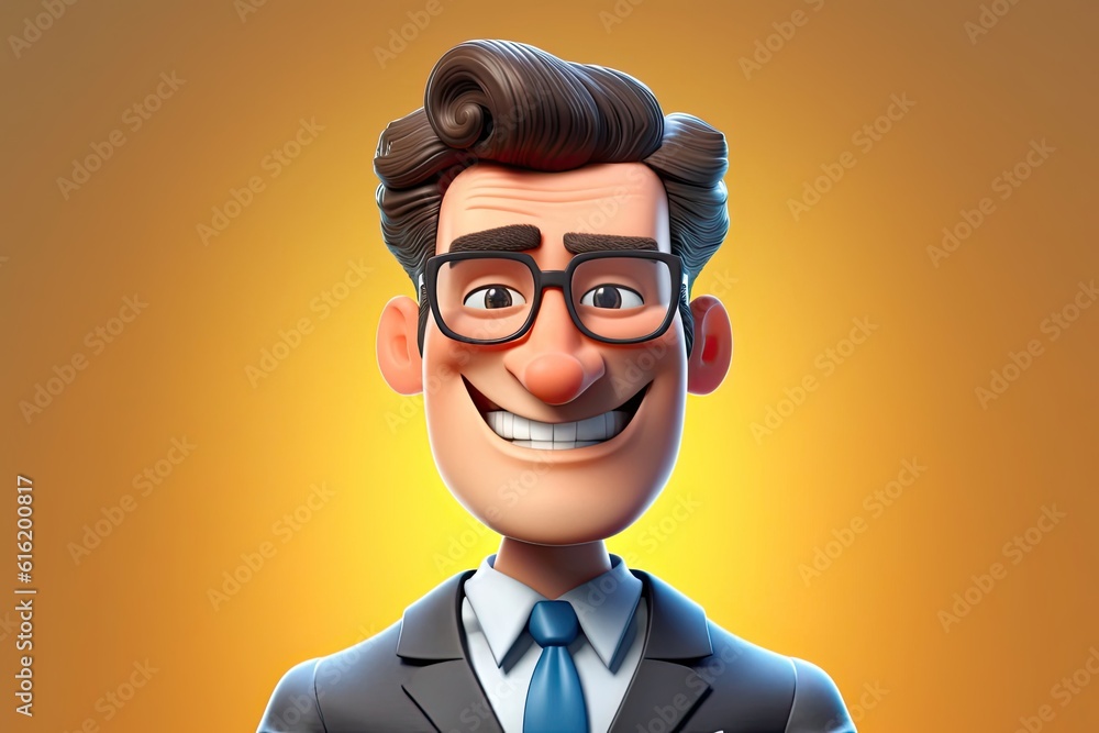 Poster caucasian man judge charming backdrop with copyspace generative ai