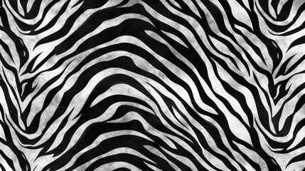 Fototapeta na wymiar White and Black Monochrome Animal Print Wallpaper or Background Pattern - Leopard Dots and Stripes - Generative AI