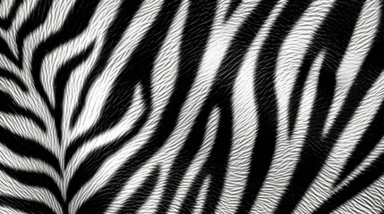 Fototapeta na wymiar White and Black Monochrome Animal Print Wallpaper or Background Pattern - Leopard Dots and Stripes - Generative AI