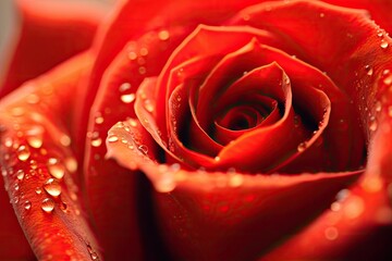 Close-up of Red rose. Genaretive Ai
