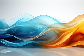 Fototapeta premium Abstract colour background with lines . Mixed media. Generative AI