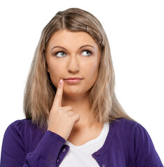 happy young woman posing