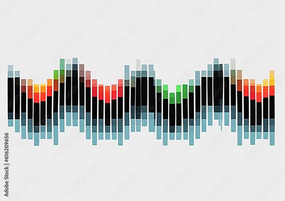 Poster sound waves oscillating with the glow of light, abstract technology background..