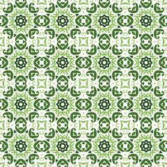 Seamless Retro Pattern Numbers Oriental Texture