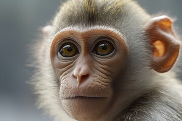 monkey portrait. generated by AI