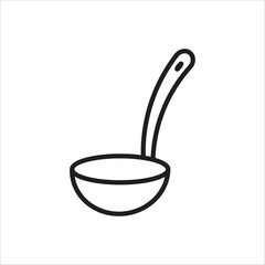 ladle icon simple design art eps 10