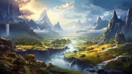 Fantasy Landscape Game Art