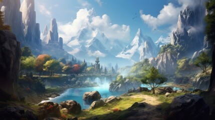 Fantasy Landscape Game Art