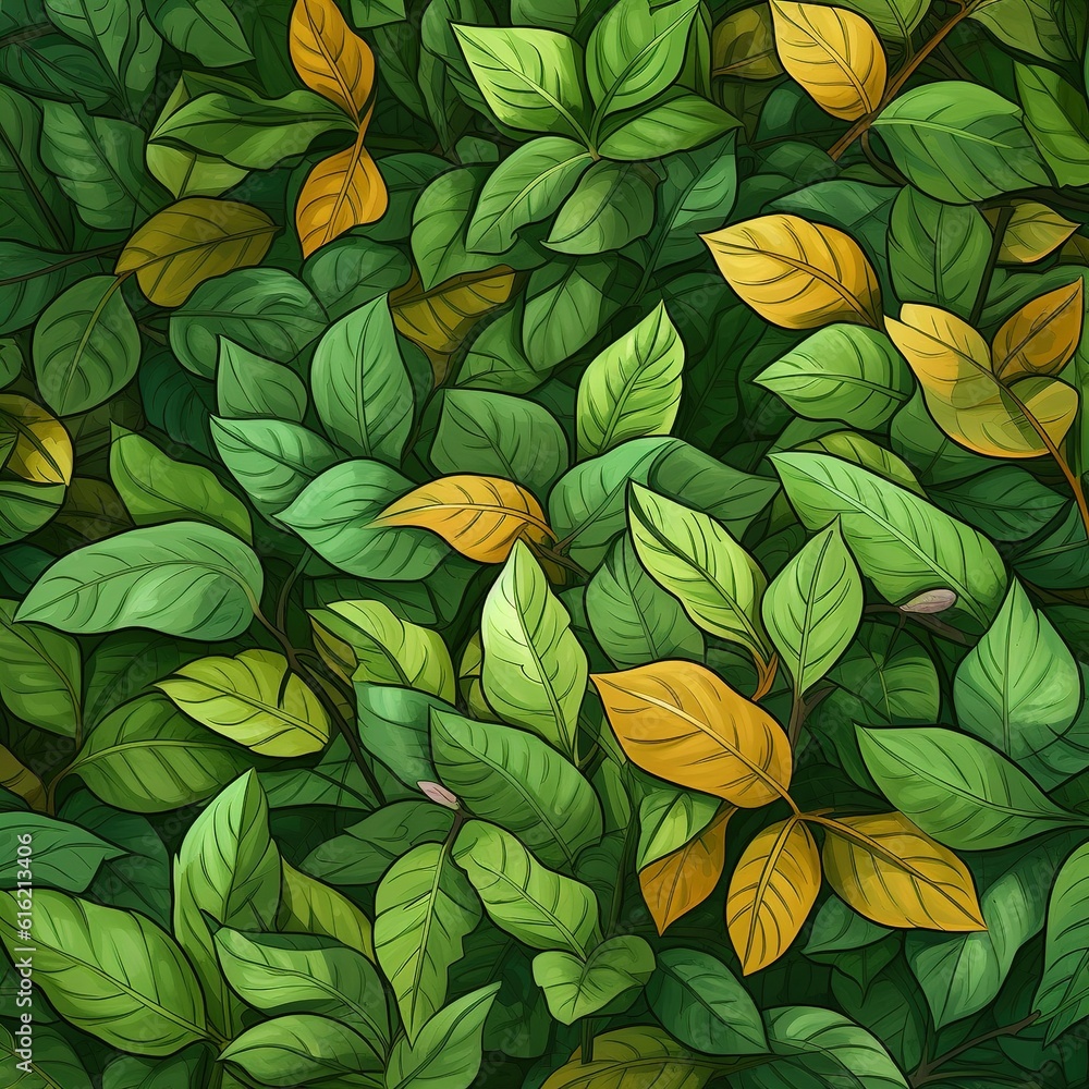 Canvas Prints leaves background. Generated by AI.