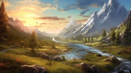 Fantasy Landscape Game Art