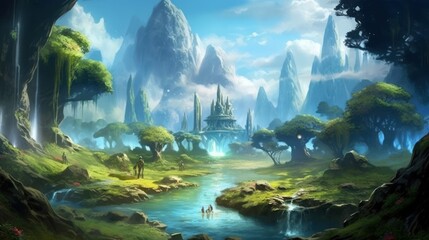 Fantasy Landscape Game Art