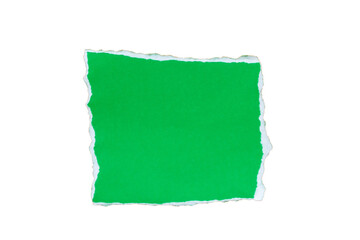 papel verde rasgado, hoja