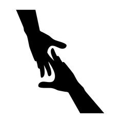 A Vector of Hand Gesture Silhouette	
