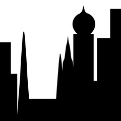 Building silhouette illustration