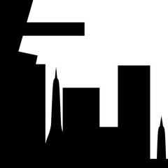 Building silhouette illustration
