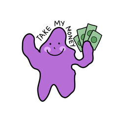 The cute and kind monster