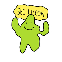 The cute and kind monster