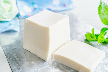 牛乳パックで作った牛乳プリン