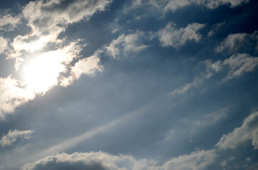 blue sky with clouds