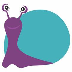 Snail cartoon for design decoration.