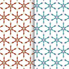 Big collection of memphis seamless vector patterns. Fashion design 80-90s.