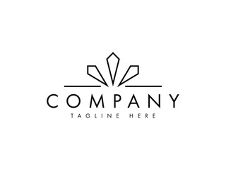 luxurious gem jewelry logo design